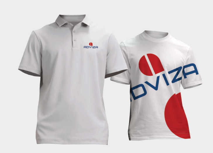 Adviza Growth Partners branded golf shirts